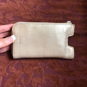 Fossil metallic mini wallet